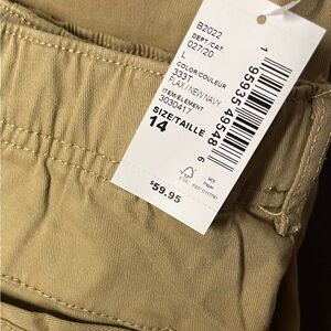 2 pairs-The Children's Place Tan & Navy Casual Kids Pants-NWT -Selling together